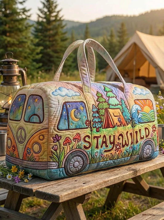 ✨Hippie Van Quilted Duffle Bag