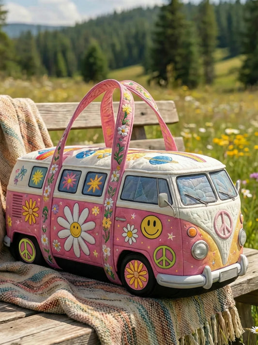 ✨Hippie Van Quilted Duffle Bag