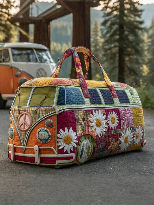 ✨Hippie Van Quilted Duffle Bag