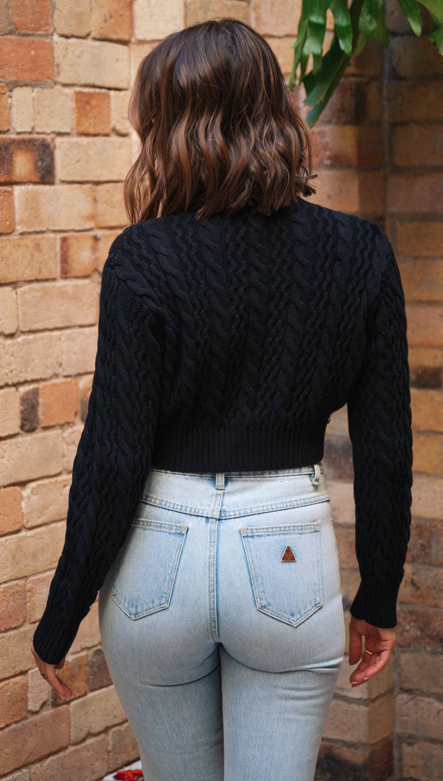 Knitted Cropped Sweater