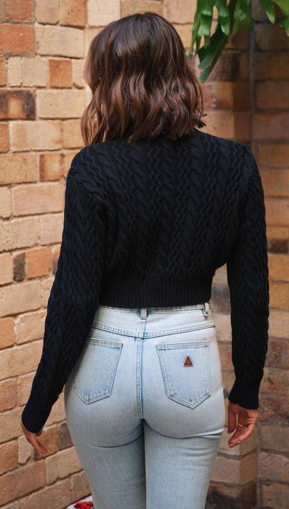 Knitted Cropped Sweater