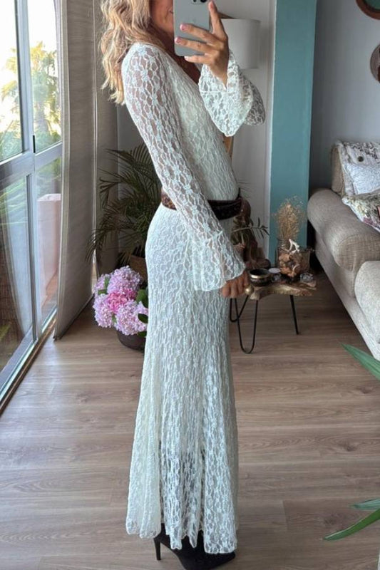 ASTER bone, long dress
