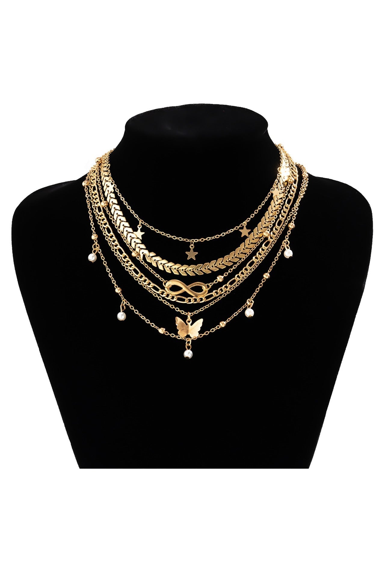 Butterfly Stacking Necklace