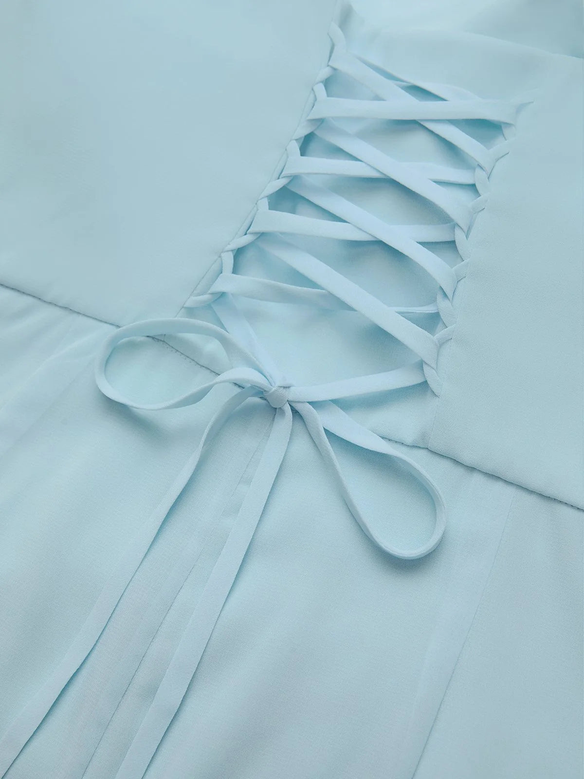 Light Blue 3D Floral Chiffon Boat Neck Cap Sleeve Sheath Gown Dress