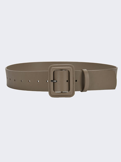 Women's Fashion Imitation Leather Solid Color Square Belt MDA0155H9Y