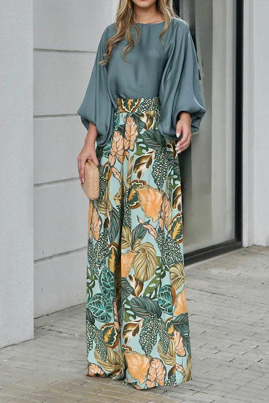 Casual Print Two Piece Set