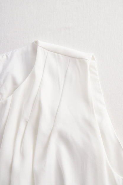 Elegant Sleeveless A-Line Midi Dress