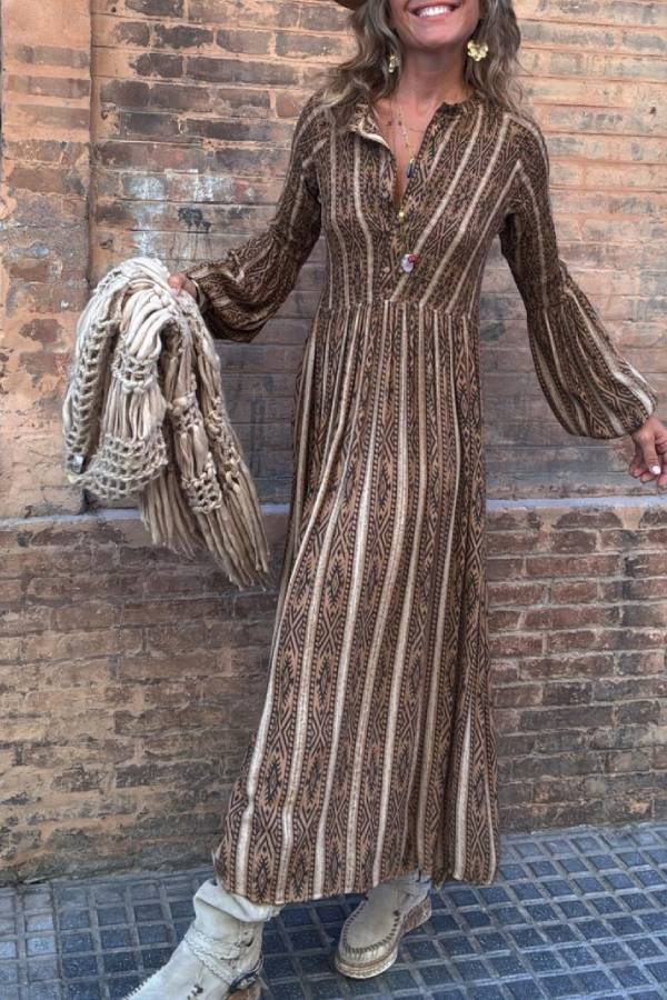 DESIRE camel, long dress