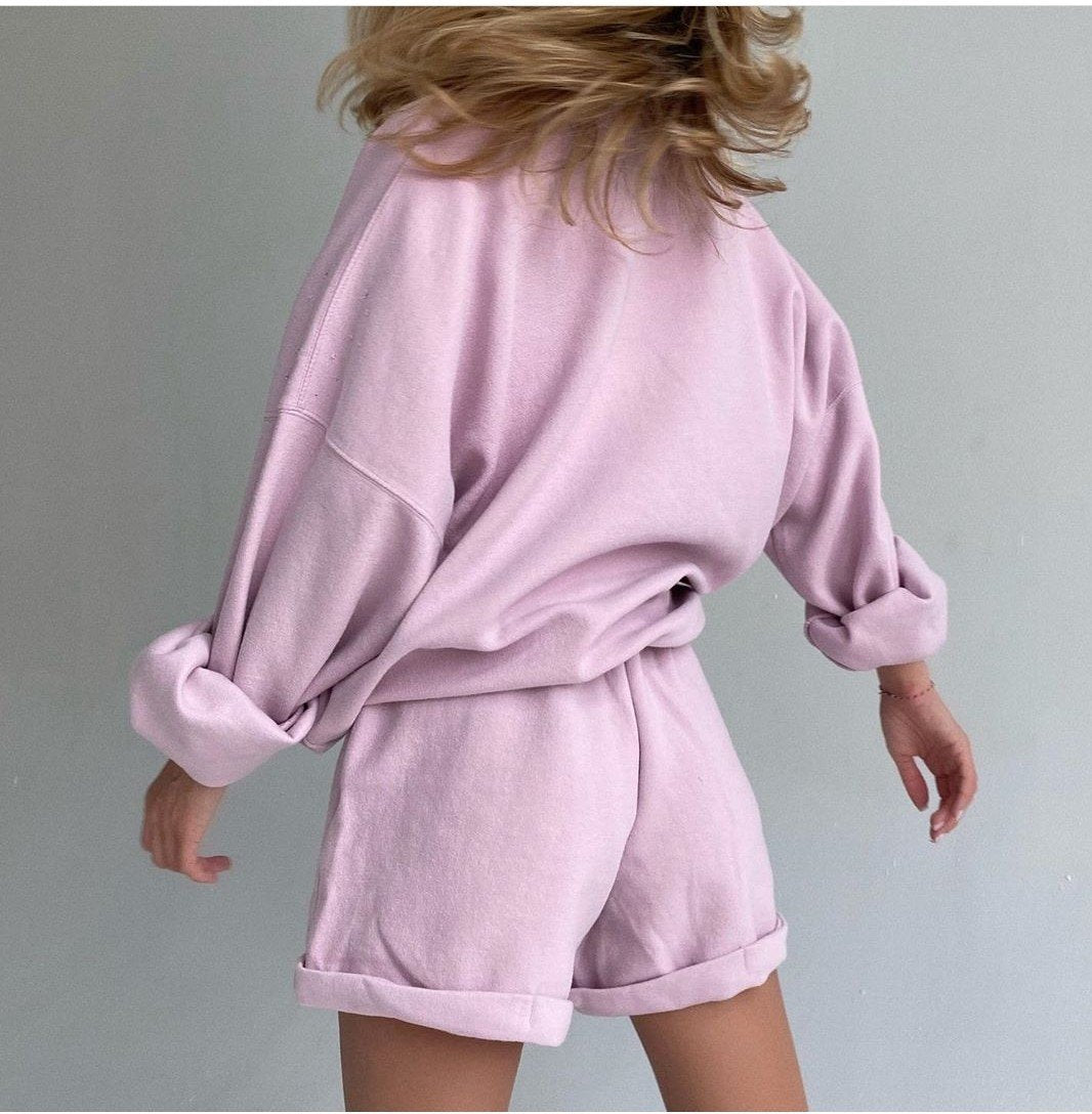 New Autumn Bright Color Oversize Cozy Suits