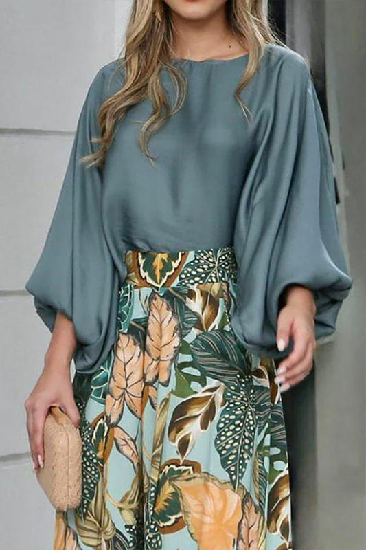 Casual Print Two Piece Set