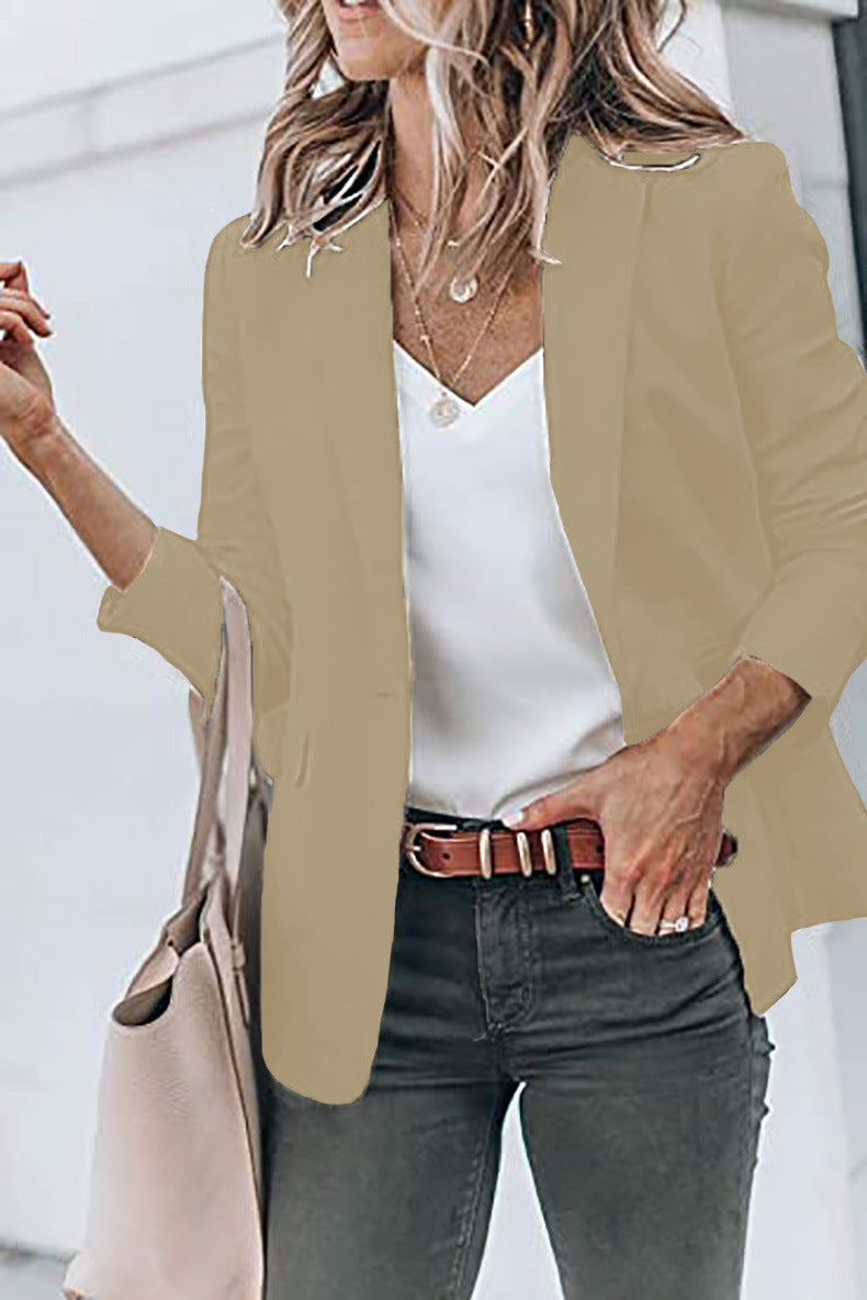 Casual Turndown Collar Coat