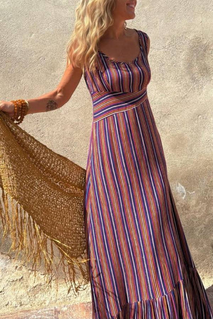 GRACE long multicolored dress