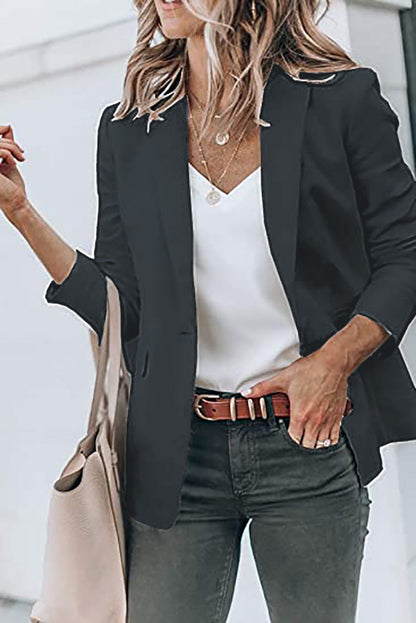 Casual Turndown Collar Coat