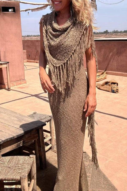 MARIAS taupe, scarf
