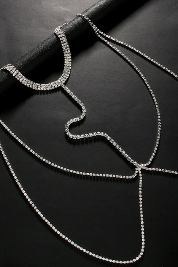 Fashion Rhinestone Sexy Halter Neck Body Chain