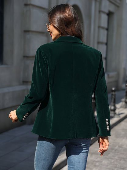 Women's Autumn and Winter Fashion Velvet Blazer